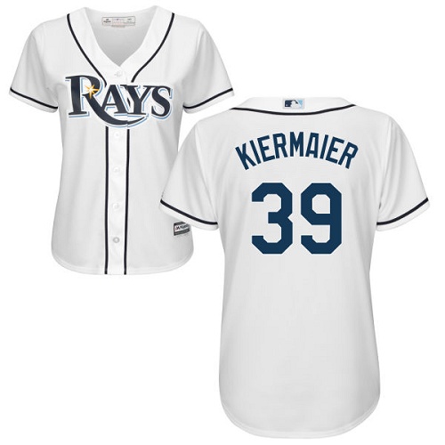 Personalized Rays #39 Kevin Kiermaier White Home Women’s Stitched MLB Jersey