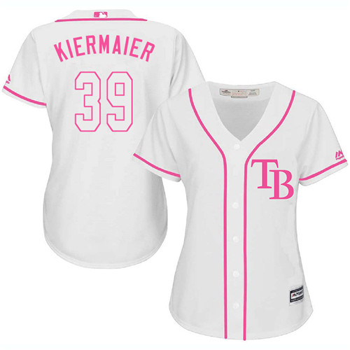 Personalized Rays #39 Kevin Kiermaier White Pink Fashion Women’s Stitched MLB Jersey