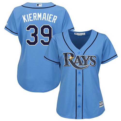 Personalized Rays #39 Kevin Kiermaier Light Blue Alternate Women’s Stitched MLB Jersey