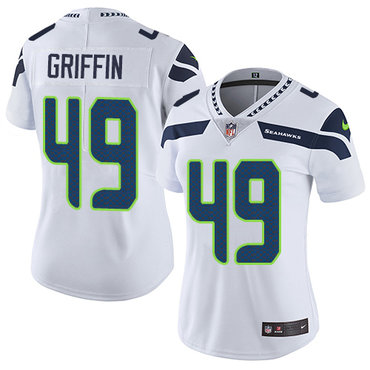 Personalized Seahawks #49 Shaquem Griffin White Women’s Stitched NFL Untouchable Limited Jersey