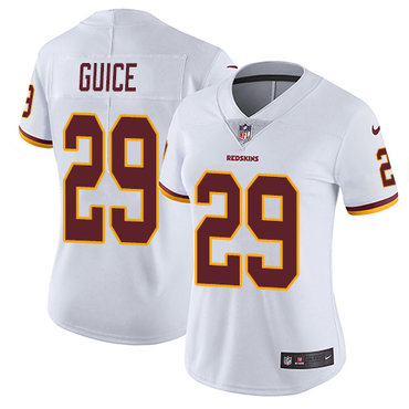 Personalized Redskins #29 Derrius Guice White Women’s Stitched NFL Untouchable Limited Jersey