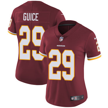 Personalized Redskins #29 Derrius Guice Burgundy Red Team Color Women’s Stitched NFL Untouchable Limited Jersey