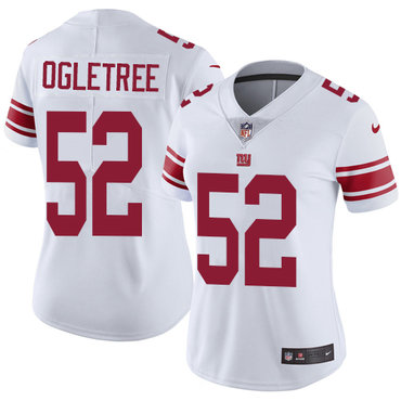 Personalized Giants #52 Alec Ogletree White Women’s Stitched NFL Untouchable Limited Jersey