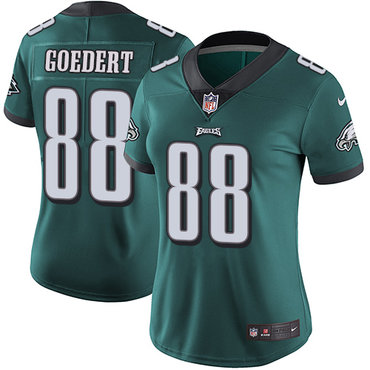 Personalized Eagles #88 Dallas Goedert Midnight Green Team Color Women’s Stitched NFL Untouchable Limited Jersey