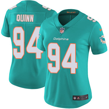 Personalized Dolphins #94 Robert Quinn Aqua Green Team Color Women’s Stitched NFL Untouchable Limited Jersey