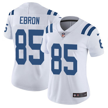 Personalized Colts #85 Eric Ebron White Women’s Stitched NFL Untouchable Limited Jersey