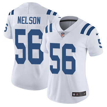 Personalized Colts #56 Quenton Nelson White Women’s Stitched NFL Untouchable Limited Jersey