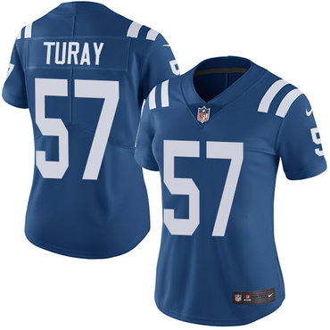 Personalized Colts #57 Kemoko Turay Royal Blue Team Color Women’s Stitched NFL Untouchable Limited Jersey