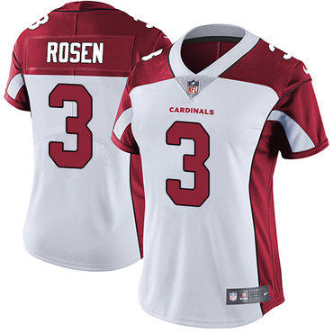 Personalized Cardinals #3 Josh Rosen White Women’s Stitched NFL Untouchable Limited Jersey
