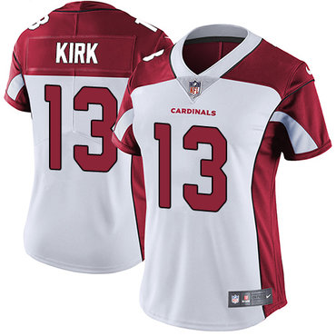 Personalized Cardinals #13 Christian Kirk White Women’s Stitched NFL Untouchable Limited Jersey