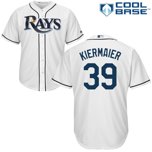 Personalized Rays #39 Kevin Kiermaier White Cool Base Stitched Youth MLB Jersey