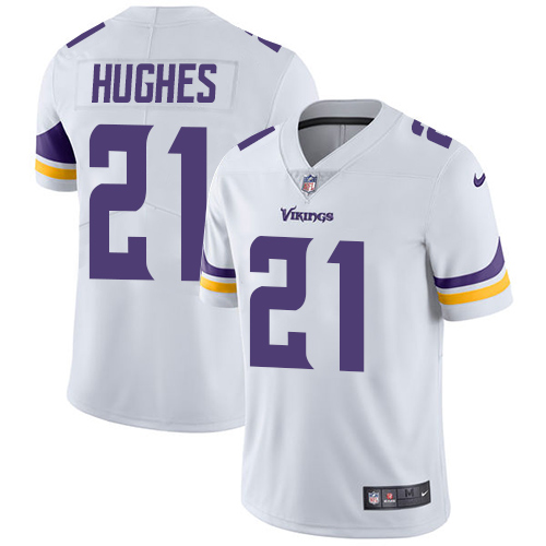 Personalized Vikings #21 Mike Hughes White Youth Stitched NFL Untouchable Limited Jersey