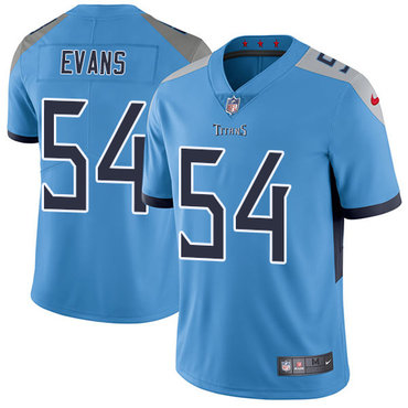 Personalized Titans #54 Rashaan Evans Light Blue Team Color Youth Stitched NFL Untouchable Limited Jersey