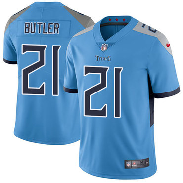 Personalized Titans #21 Malcolm Butler Light Blue Team Color Youth Stitched NFL Untouchable Limited Jersey