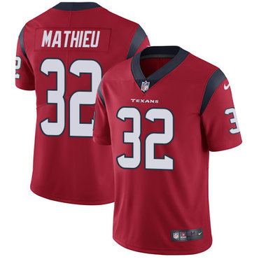 Personalized Texans #32 Tyrann Mathieu Red Alternate Youth Stitched NFL Untouchable Limited Jersey