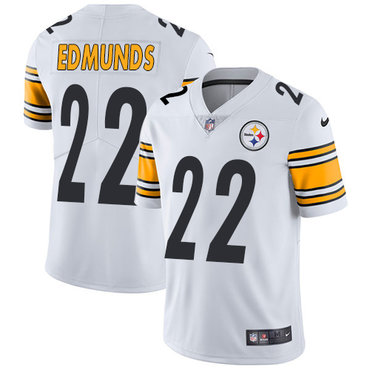 Personalized Steelers #22 Terrell Edmunds White Youth Stitched NFL Untouchable Limited Jersey