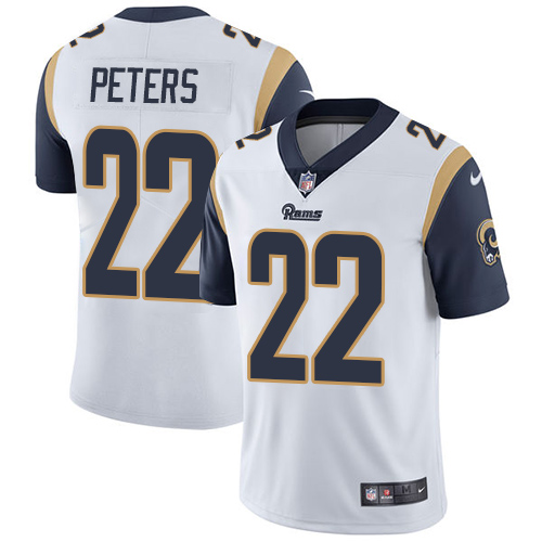 Personalized Rams #22 Marcus Peters White Youth Stitched NFL Untouchable Limited Jersey