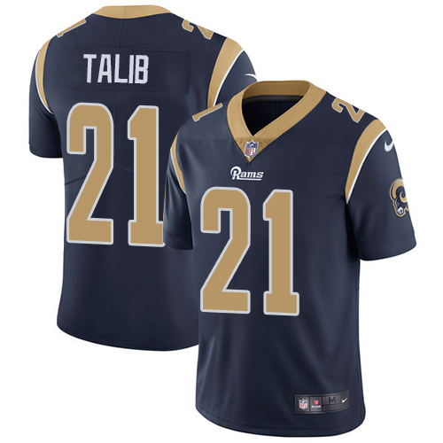 Personalized Rams #21 Aqib Talib Navy Blue Team Color Youth Stitched NFL Untouchable Limited Jersey