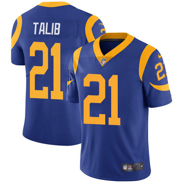Personalized Rams #21 Aqib Talib Royal Blue Alternate Youth Stitched NFL Untouchable Limited Jersey