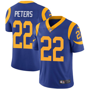Personalized Rams #22 Marcus Peters Royal Blue Alternate Youth Stitched NFL Untouchable Limited Jersey