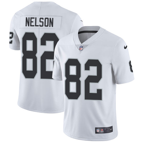 Personalized Raiders #82 Jordy Nelson White Youth Stitched NFL Untouchable Limited Jersey