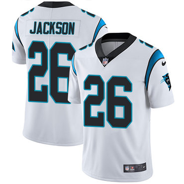 Personalized Panthers #26 Donte Jackson White Youth Stitched NFL Untouchable Limited Jersey