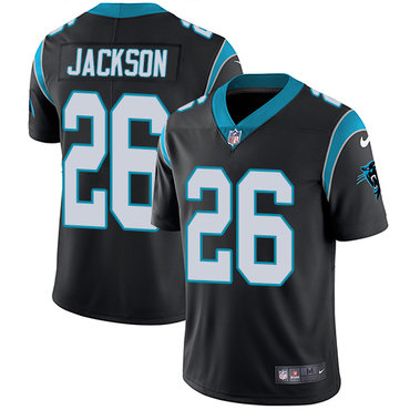 Personalized Panthers #26 Donte Jackson Black Team Color Youth Stitched NFL Untouchable Limited Jersey