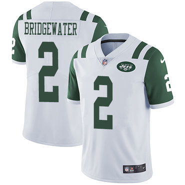 Personalized Jets #2 Teddy Bridgewater White Youth Stitched NFL Untouchable Limited Jersey