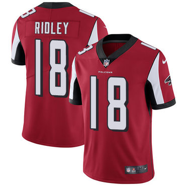 Personalized Falcons #18 Calvin Ridley Red Team Color Youth Stitched NFL Untouchable Limited Jersey