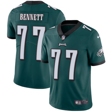 Personalized Eagles #77 Michael Bennett Midnight Green Team Color Youth Stitched NFL Untouchable Limited Jersey