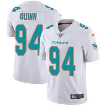 Personalized Dolphins #94 Robert Quinn White Youth Stitched NFL Untouchable Limited Jersey