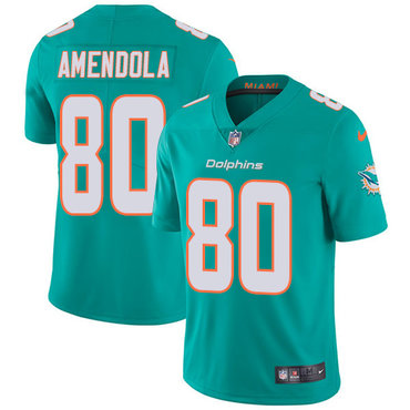 Personalized Dolphins #80 Danny Amendola Aqua Green Team Color Youth Stitched NFL Untouchable Limited Jersey
