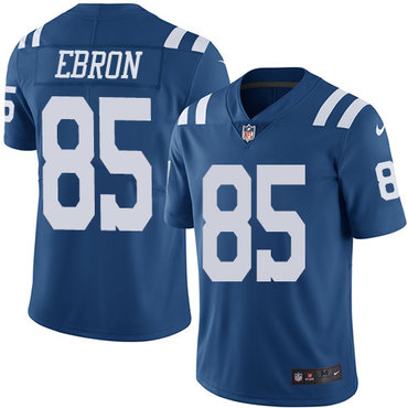 Personalized Colts #85 Eric Ebron Royal Blue Youth Stitched NFL Limited Rush Jersey