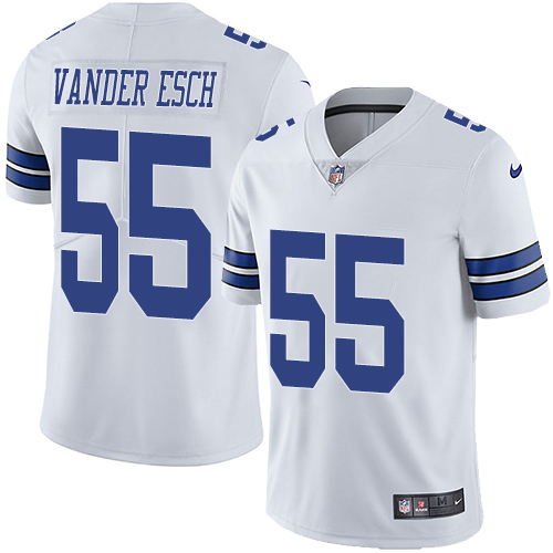 Personalized Cowboys #55 Leighton Vander Esch White Youth Stitched NFL Untouchable Limited Jersey