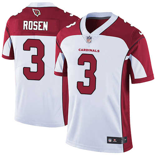 Personalized Cardinals #3 Josh Rosen White Youth Stitched NFL Untouchable Limited Jersey