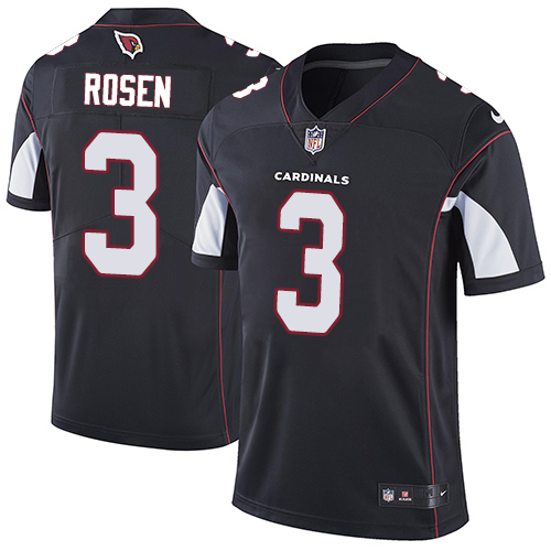 Personalized Cardinals #3 Josh Rosen Black Alternate Youth Stitched NFL Untouchable Limited Jersey