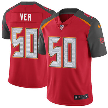 Personalized Buccaneers #50 Vita Vea Red Team Color Youth Stitched NFL Untouchable Limited Jersey