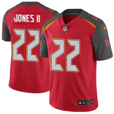 Personalized Buccaneers #22 Ronald Jones II Red Team Color Youth Stitched NFL Untouchable Limited Jersey