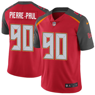 Personalized Buccaneers #90 Jason Pierre-Paul Red Team Color Youth Stitched NFL Untouchable Limited Jersey