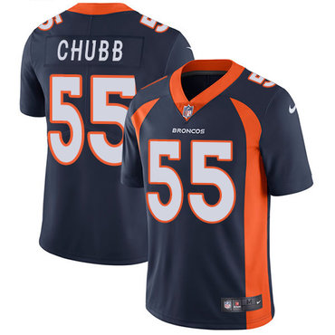 Personalized Broncos #55 Bradley Chubb Blue Alternate Youth Stitched NFL Untouchable Limited Jersey