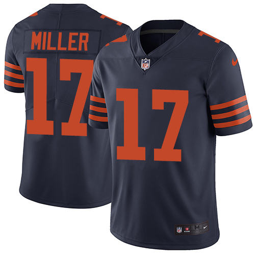 Personalized Bears #17 Anthony Miller Navy Blue Alternate Youth Stitched NFL Untouchable Limited Jersey