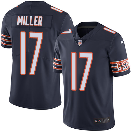 Personalized Bears #17 Anthony Miller Navy Blue Team Color Youth Stitched NFL Untouchable Limited Jersey