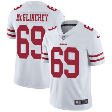 Personalized 49ers #69 Mike McGlinchey White Youth Stitched NFL Untouchable Limited Jersey