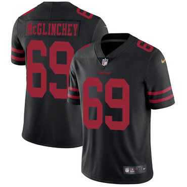 Personalized 49ers #69 Mike McGlinchey Black Alternate Youth Stitched NFL Untouchable Limited Jersey