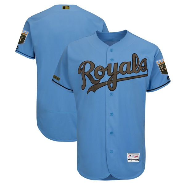 Personalized Royals Blank Blue 2018 Memorial Day Flexbase Jersey