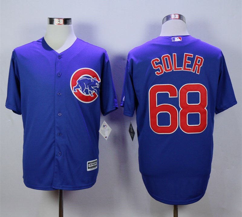 Personalized Cubs 68 Jorge Soler Royal Cool Base Jersey