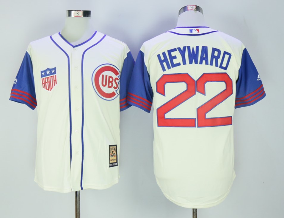 Personalized Cubs 22 Jason Heyward Cream Cooperstown Collection Jersey