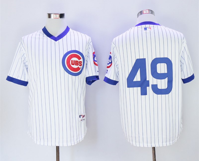 Personalized Cubs 49 Jake Arrieta White 1988 Turn Back The Clock Jersey