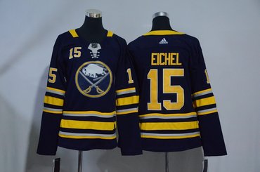 Personalized Women Sabres 15 Jack Eichel Navy Women Jersey