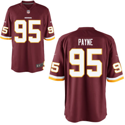 Personalized Men’s Washington Redskins #95 Payne Red Elite Jersey